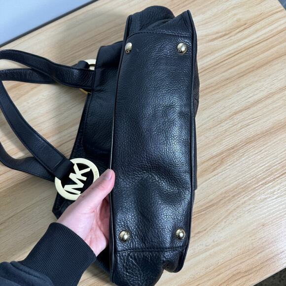 MICHAEL Michael Kors Fulton Large East West Tote Pebbled Leather Shoulder Bag - Picture 3 of 5